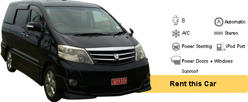 Toyota Alphard Minivan - Black - Vehicle Rental