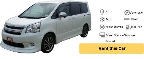 Toyota Noah Minivan - White - Vehicle Rental